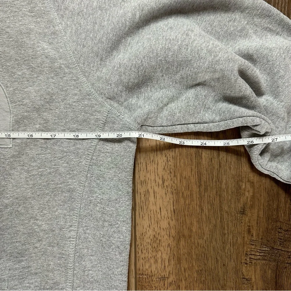 The‎ North Face Men’s Gray Hoodie Sweatshirt, Front Logo, Embroidered, Small